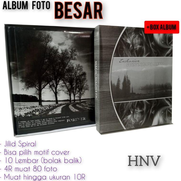 B23 [DLB JSPIRAL] ALBUM FOTO BESAR ALBUM MAGNETIK BESAR + BOX ALBUM PEREKAT MURAH ALBUM 2R 3R 4R 5R 