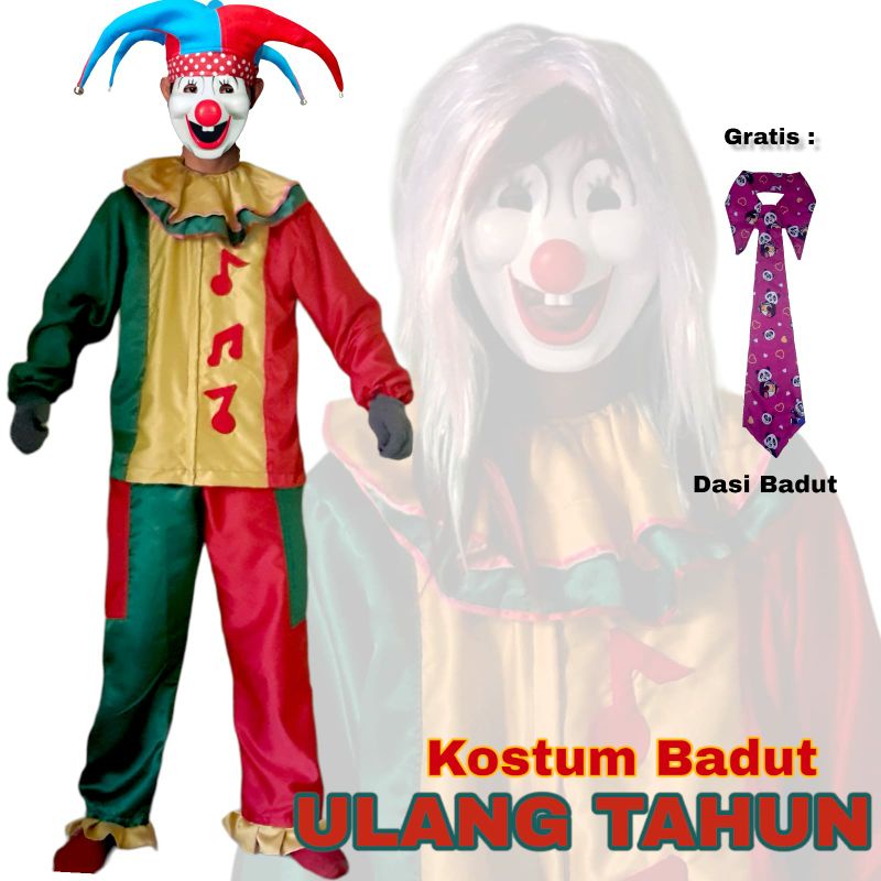 kostum badut ulang tahun