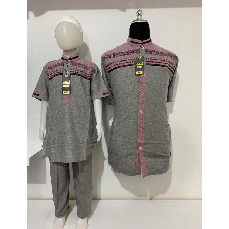 Baju Koko Couple Ayah Dan Anak Laki-Laki 2-14 Tahun Ardhani Moslem Wear Terbaru 2022 A13