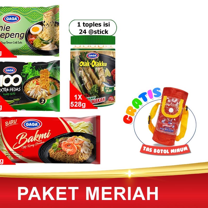 

★ GAGA Kuah Soto Mie gepeng dan GAGA 100 dan Bakmi & 1 Toples otak otak (GG19) ™