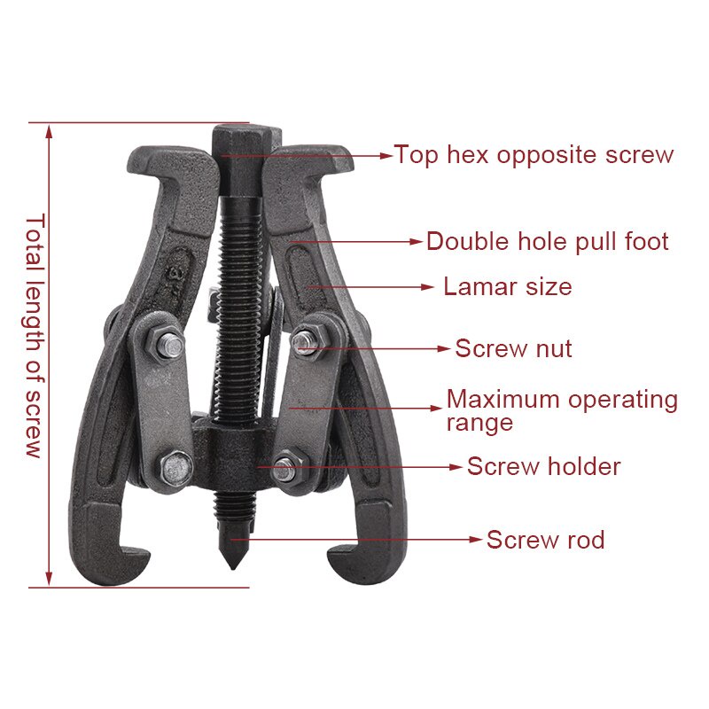 Treker 3 Kaki 3/4/6 Inch - Gear Puller 3 Jaw Tracker - TREKER - TRAKER - ALAT MELEPAS BEARING,alat pencabut bearing laher ALAT MELEPAS BEARING - ALAT MELEPAS LAHER