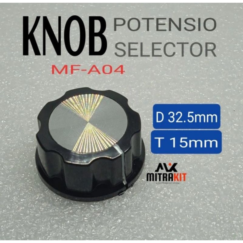 Knob baud A04 33x15mm knob potensio selector