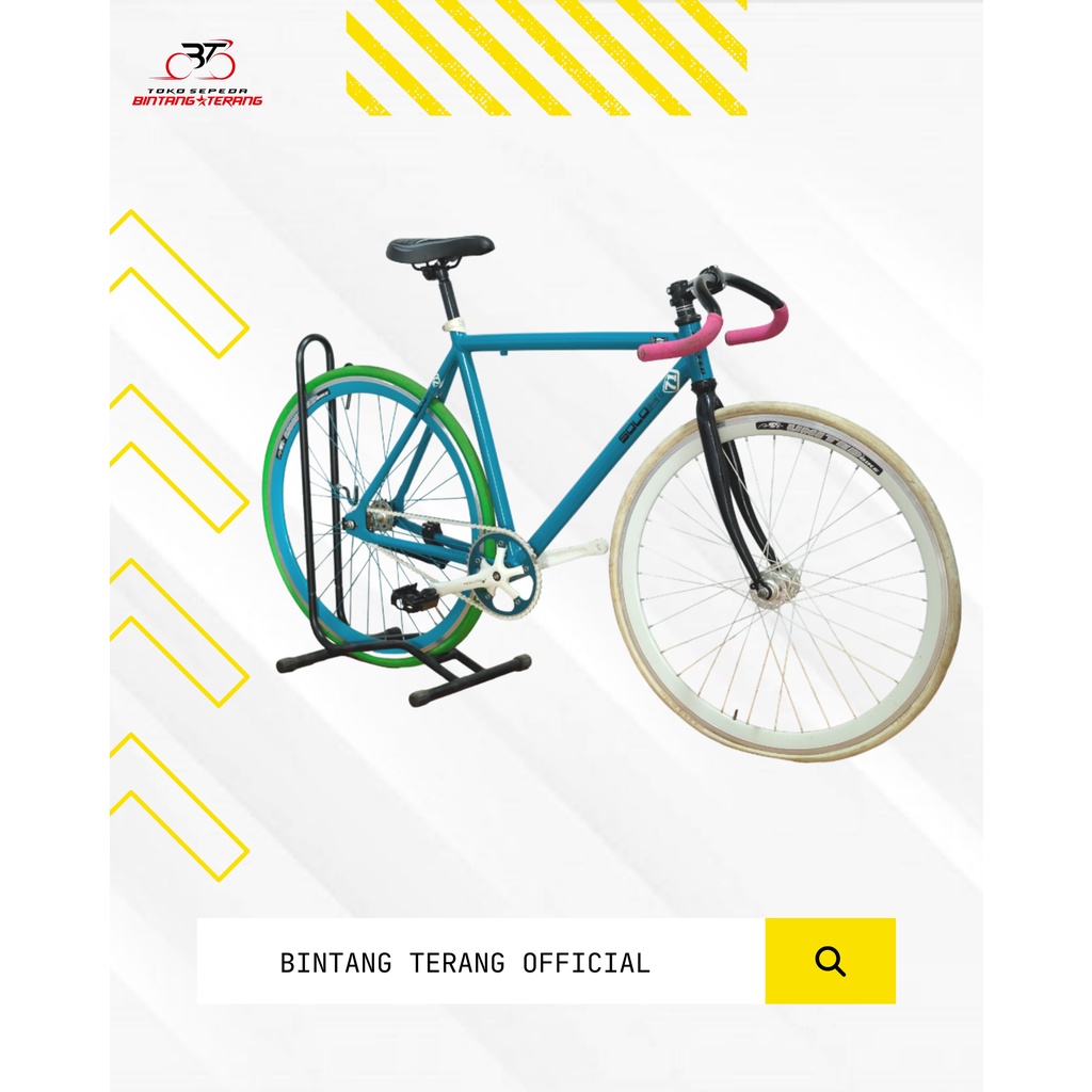 Sepeda FIxie United Soloist / Fixie C700 Frame Alloy / Sepeda Fixie 700C Warna Biru Muda