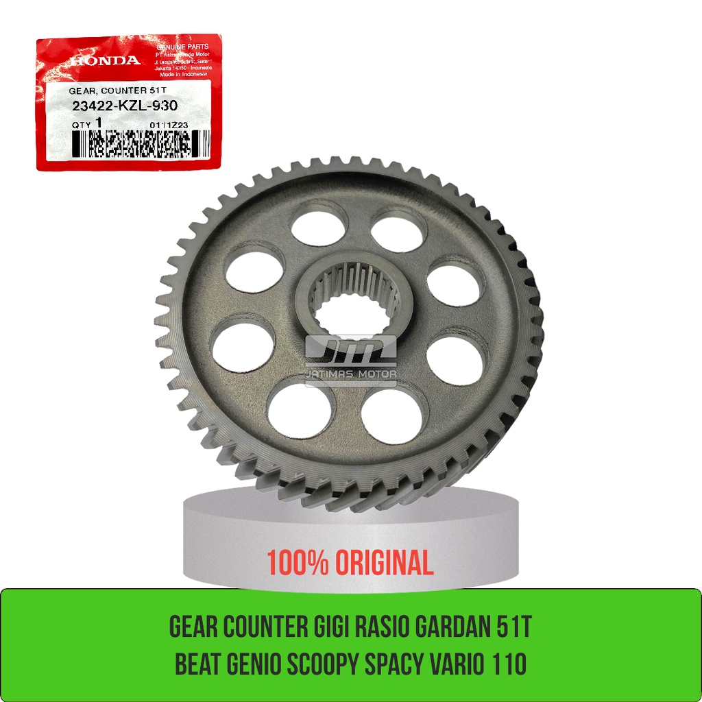 Gear shaft counter gigi rasio beat genio scoopy spacy vario 110 karbu & fi 23422-KZL-930 23421-KZL-9