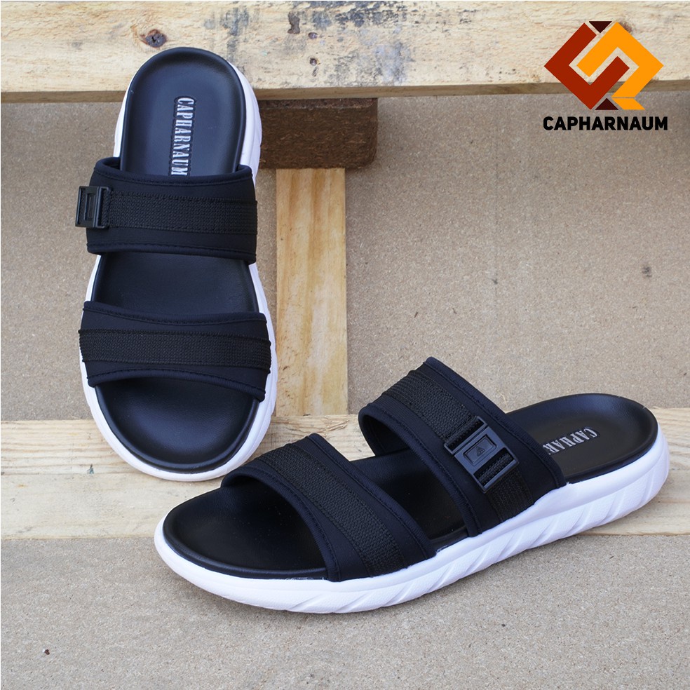 Sandal Selop Pria/ Sandal Cowok Ban 2 Distro/ Sandal Slide Cowok/ Sandal Selop Pria