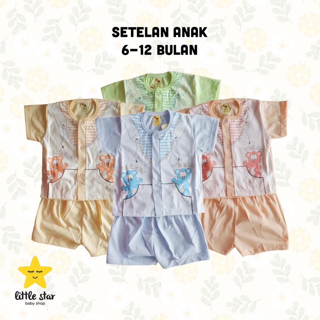 Baby Fashion Setelan Anak Bayi Cowok | Set Baju Atasan Celana