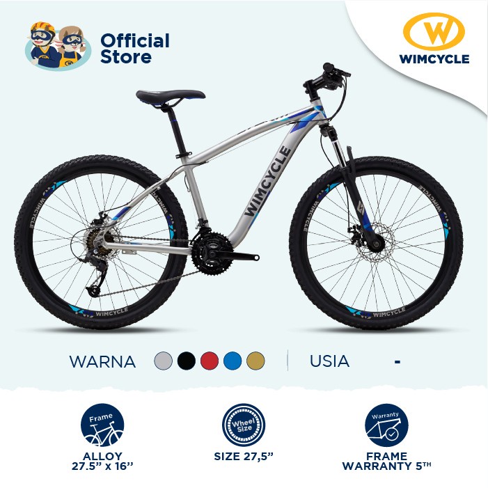 Sepeda MTB Wimcycle storm 27.5 inch