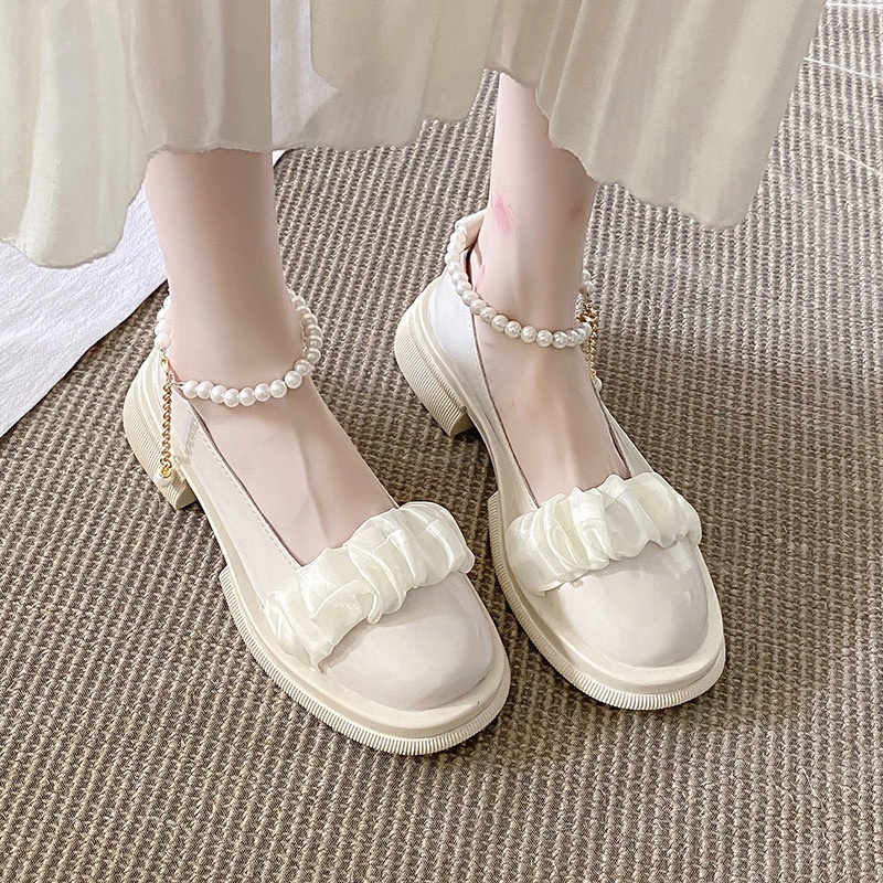 Image of FD Marry jane Shoes Sepatu Korean Style Import Docmart Wanita Cantik Terbaru KI-027 #4