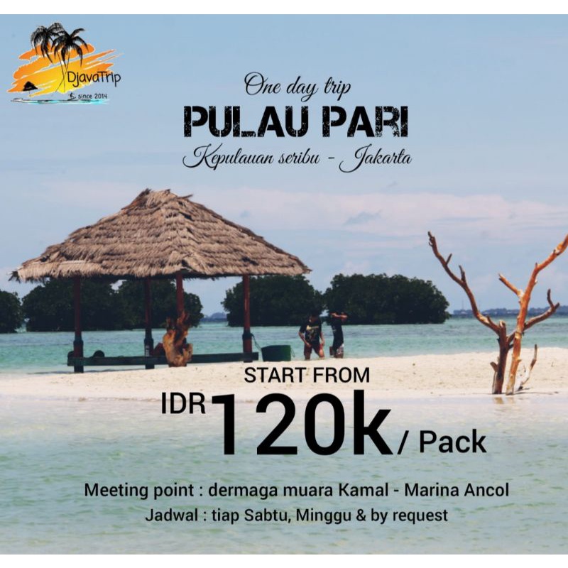 paket tour one day trip pulau seribu - PULAU PARI