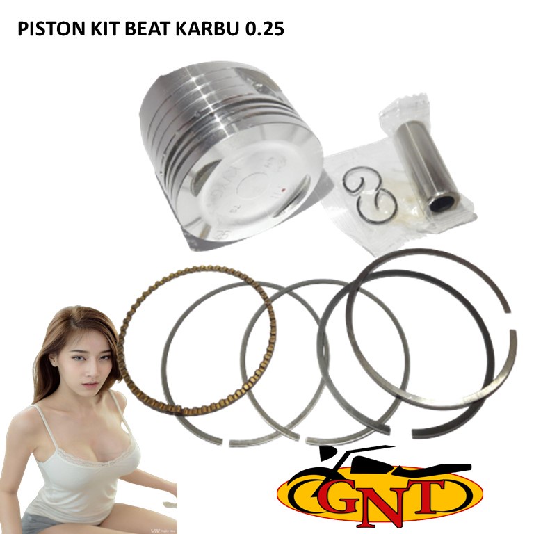 PISTON KIT BEAT KARBU 0.25 / PISTON KIT BEAT KARBU 0.50 / PISTON KIT BEAT KARBU 0.75 / PISTON KIT BE