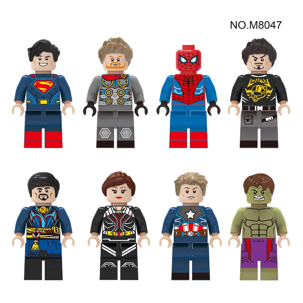 Mainan Blok Bangunan Minifigure Rakit Karakter Avengers Untuk Anak