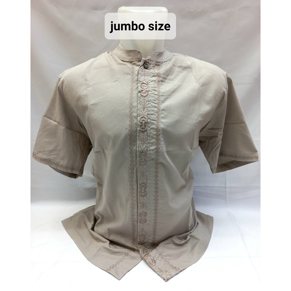 Baju Koko Jumbo lengan pendek/ Fashion muslim pria