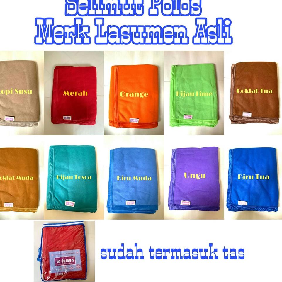 ► Selimut Polos Selimut Hotel Penginapan Merk Lasumen ➯