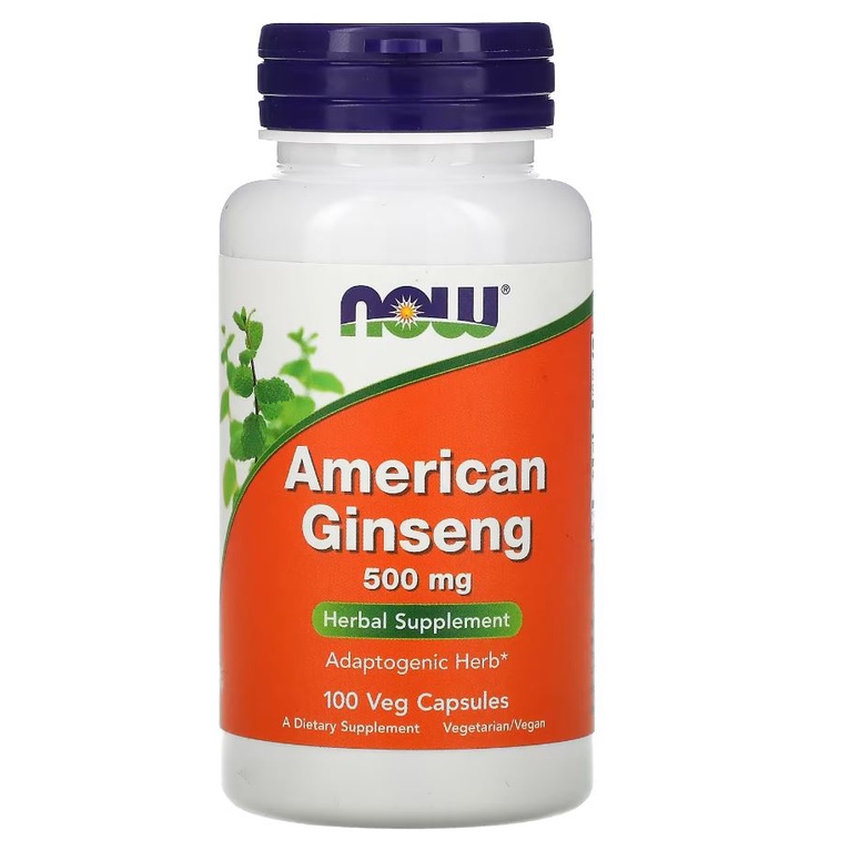 Now Food American Ginseng 500 mg 100 Veg Now Ginseng Amerika Ori US