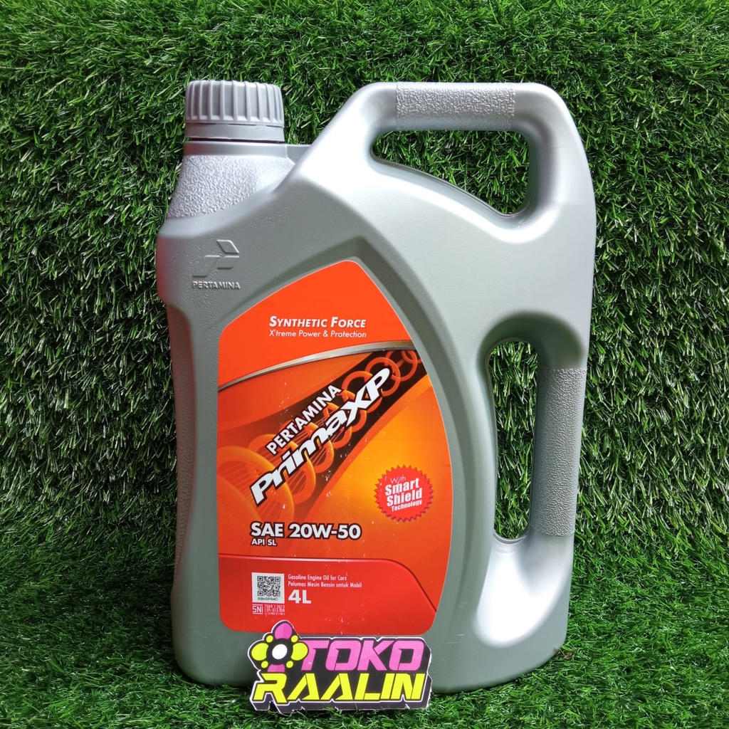 Oli Mesin Mobil Prima XP 20W 50 isi 1 galon 4 Liter