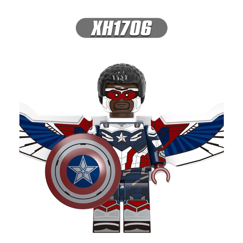 Walker Minifigures Baron Zemo Sharon Super Heros Falcon Captain America Bucky Battle Star Mini Angka Mainan Hadiah