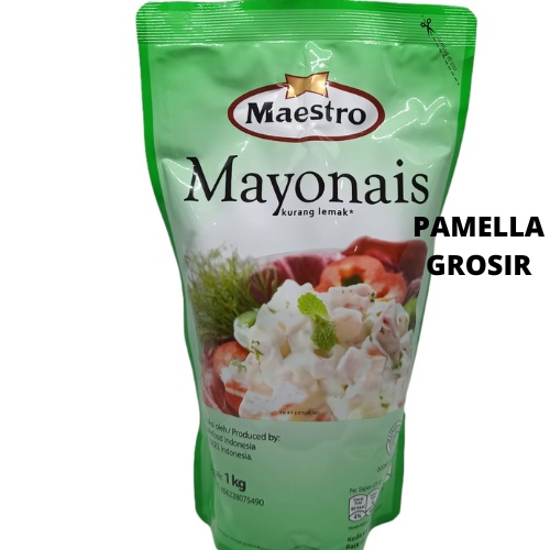 MAESTRO MAYONAISE MAYONES 1KG RENDAH LEMAK SALAD BUAH