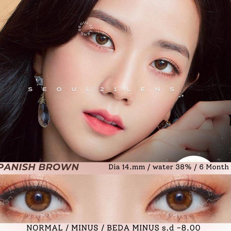 ● SOFTLENS PRINCESS SPANISH BROWN GREY GRAY NORMAL MINUS ORIGINAL ➾