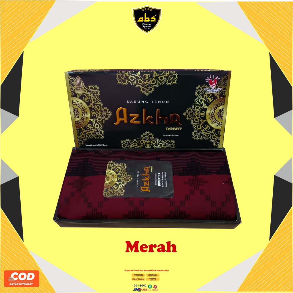 Sarung Series Azkha Dobby Sarung Tenun Signature Calour Series Abu Sulthan