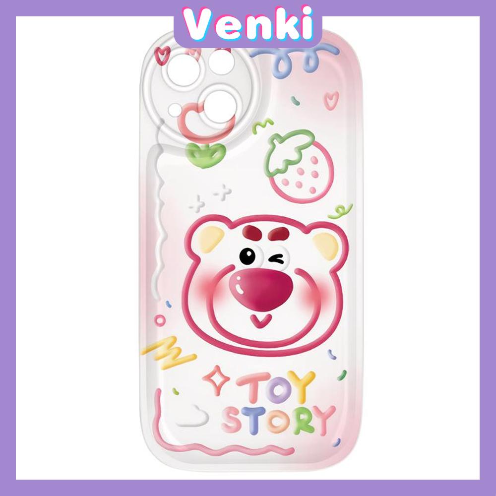 Case For iPhone 11 Soft TPU Air Cushion Case Glossy Cute Cartoon Monster and Bear Airbag Shockproof Camera Protection Compatible for iPhone 14 13 12 11 Pro Max 7 8 Plus