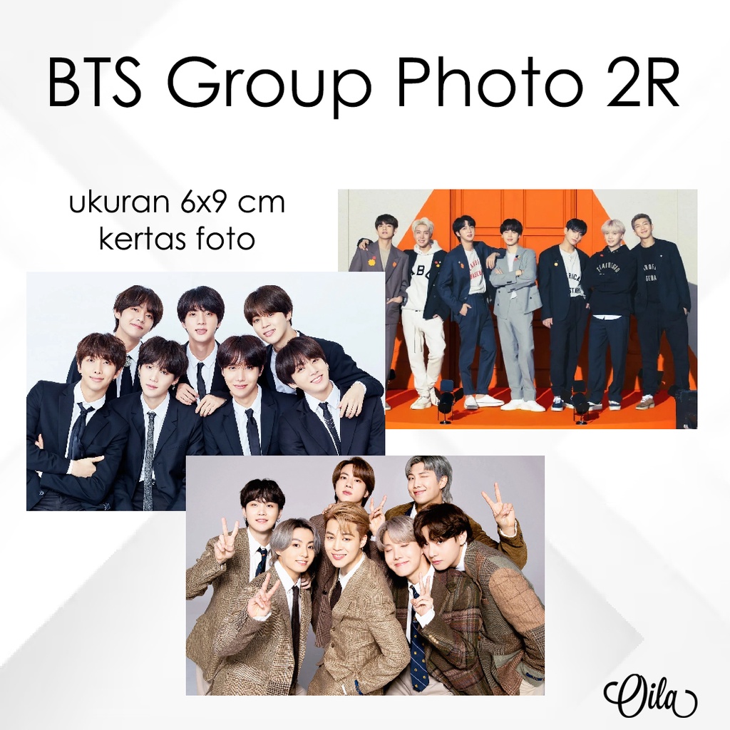 BTS bangtan group photo 2R ukuran 6x9 cm print di kertas foto idp008