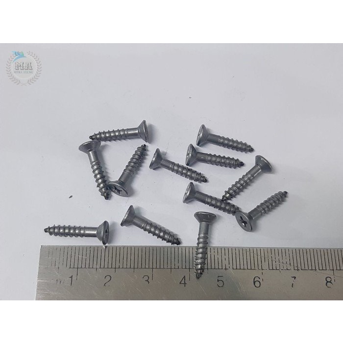 OLS Sekrup 50pc Mur Baut Skrup Baja Gypsum Gipsum 2.5cm 3cm 4cm 5cm 7cm Skrup Kayu Lemari Wood Screw skrup kayu