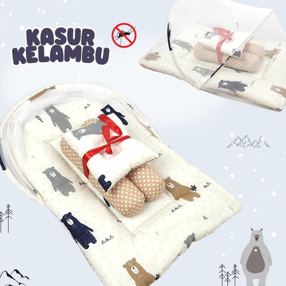 ➢ Kasur Bayi Bantal Guling Lipat Kelambu / Kasur Bayi Kelambu ➻