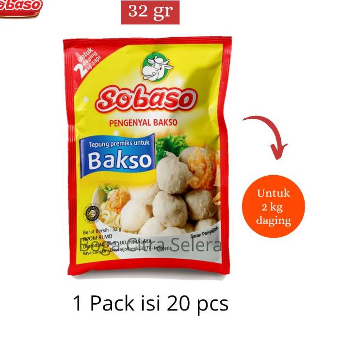 

➢ Sobaso Tepung Pengenyal Bakso 32gr (1 Pack) ✪