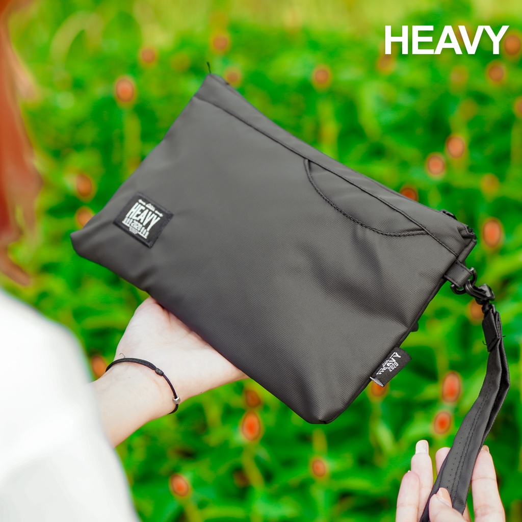 Heavy Clutch Bag Reugen - Tas Handbag Heavy Pouch Bag Main Pocket