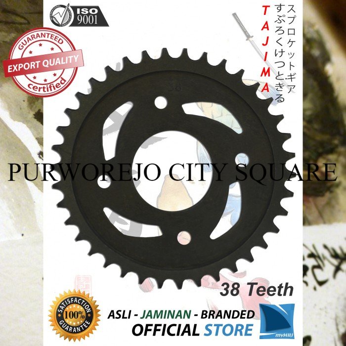 Spesial Gigi Tarik 428-38T SUZUKI Satria FU New Gir Blkg Sprocket Gear TAJIMA