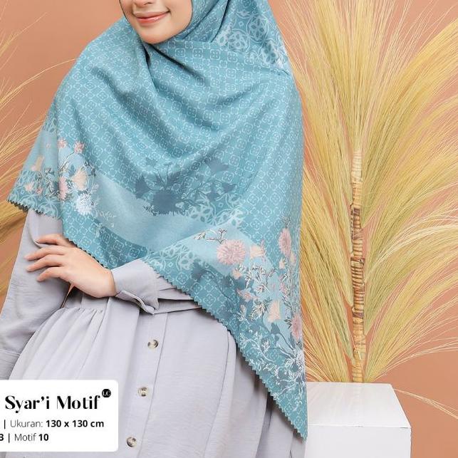 ✮ jilbab segi empat jumbo motif ukuran  umamascarf bahan voal terbaru kerudung hijab syari ♤