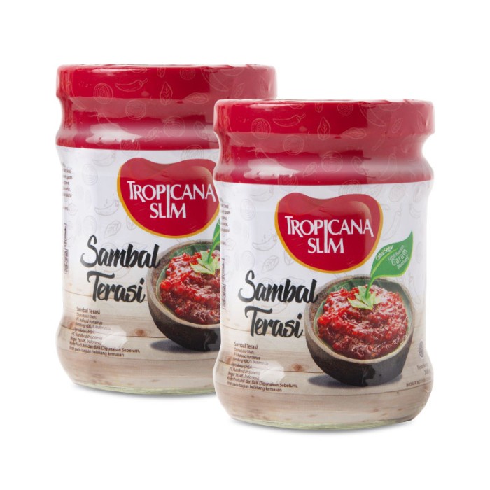 

Terlaris ✨ -Twin Pack: Tropicana Slim Sambal Terasi 200gr2.2.23