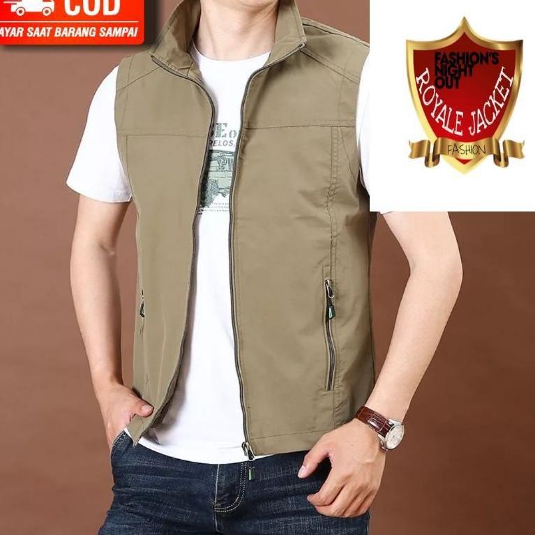 LANGSUNG ATC Rompi pria/ Rompi keren / Vest Pria / Rompi Lapangan/ Rompi jeep / Rompi Multifungsi / 