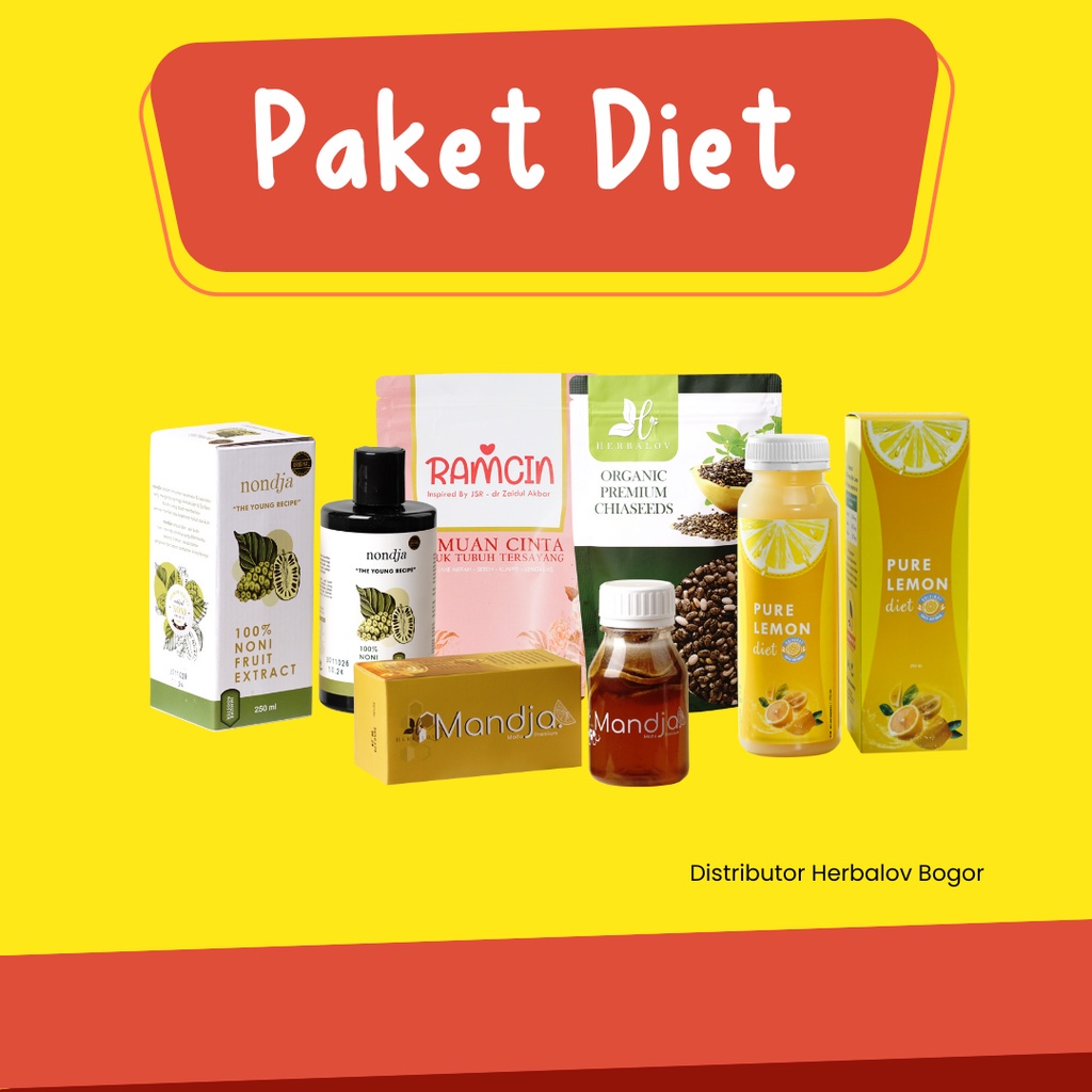 Paket Diet Bahagia Herbalov Herbal Alami Diet dengan Sehat