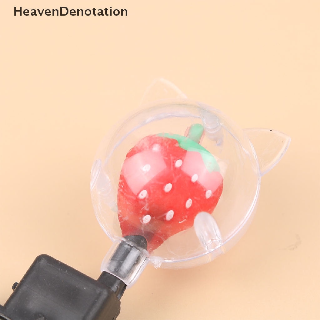 [HeavenDenotation] 2pcs Halloween Natal Perlengkapan Pesta Kartun Bercahaya Bobo Bola Rambut Klip HDV