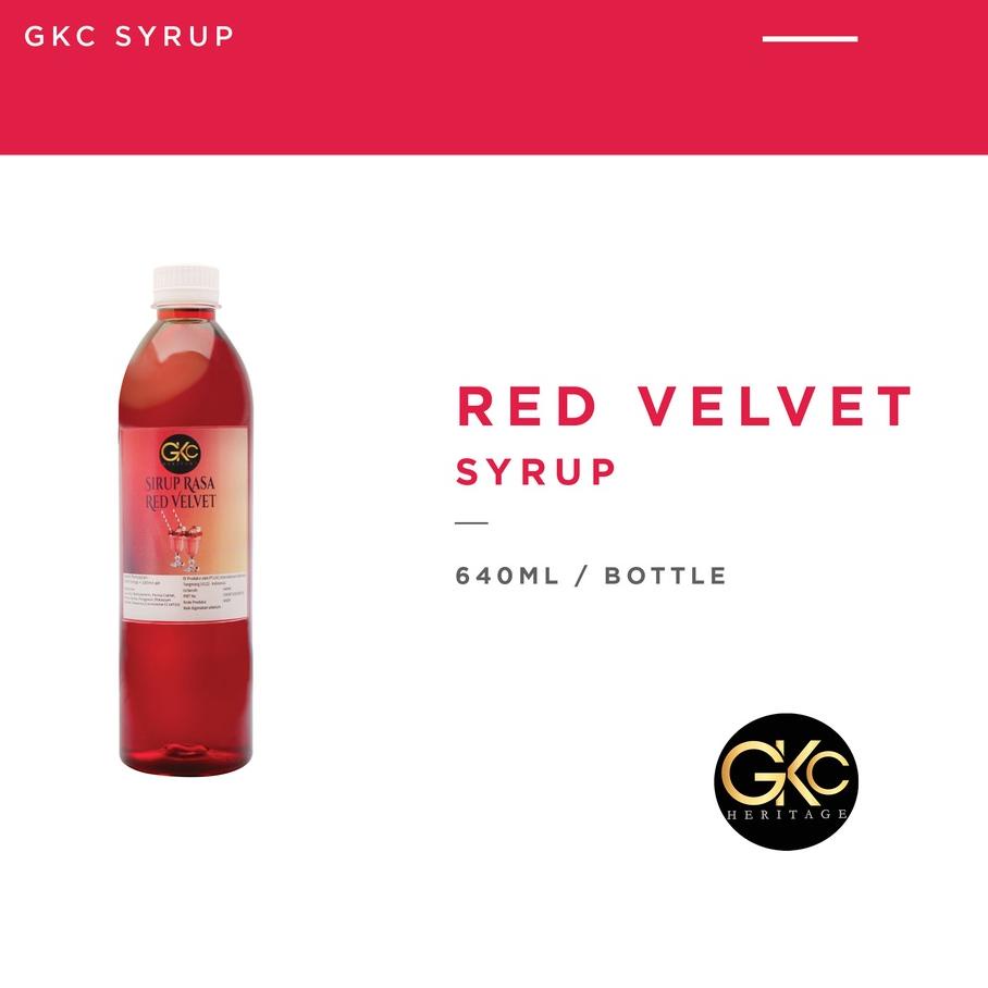 

➨ Sirup Red Velvet / Redvelvet Syrup Minuman GKC Heritage 640 ml (Import Quality) ♨