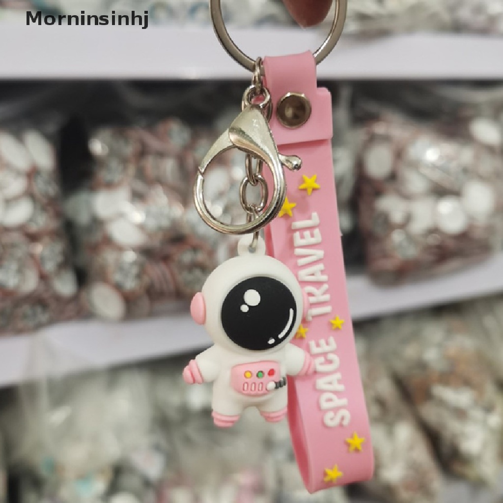 Mornin Astronot Luar Angkasa Roket Planet Gantungan Kunci Spaceman Metal Keyring Aksesoris Mobil id