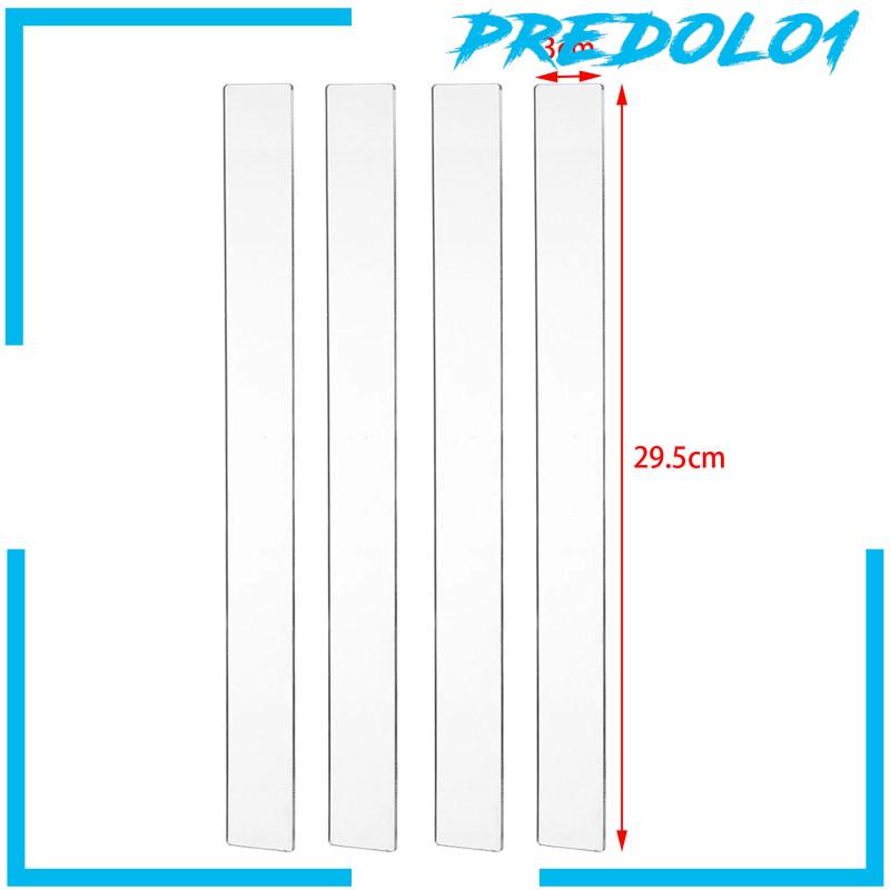 [Predolo1] 4x Flat Baking Tool Biscuit Balance Penggaris Baking Aman Digunakan Untuk Mie