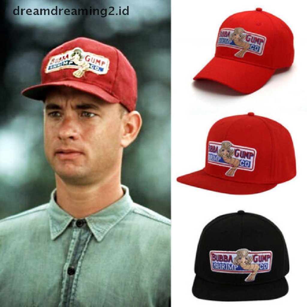 (dream) 1994gelembung Gump Udang CO. Forrest Topi Baseball Snapback Cap Cosplay Pria Wanita.