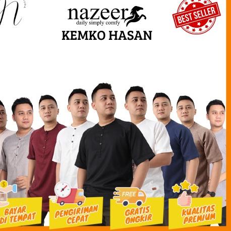 ➻ Kemeja Koko Pria Lengan Pendek Hasan Nazeer ◌