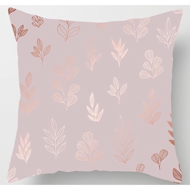 Pink Foil Series Pillow Cushion Cover / Sarung Bantal Sofa Kursi Vintage / Dekorasi / Edisi Pink