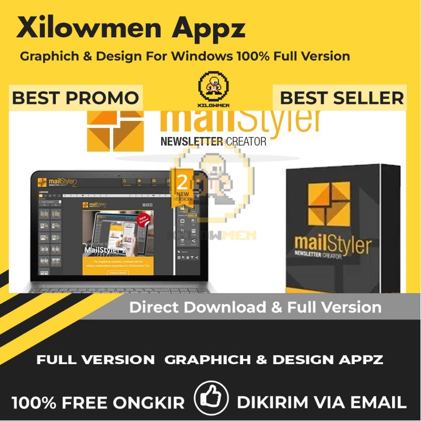 [Full Version] MailStyler Newsletter Creator Pro Design Graphics Lifetime Win OS