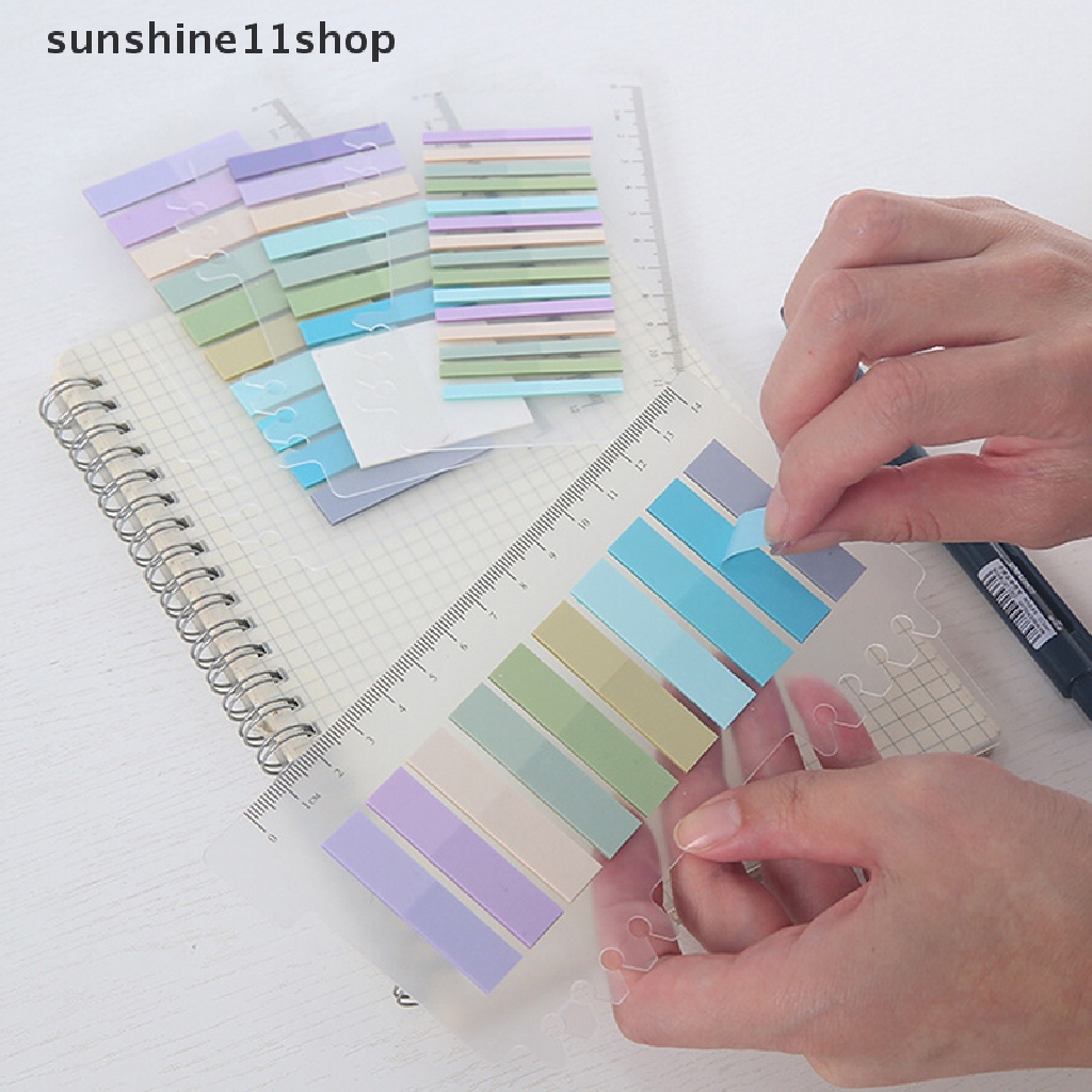 Sho 1Set Label Indeks Perekat Diri Warna-Warni Sticky Notes Memo Pad Label Note Bookmark Notepad Perlengkapan Alat Tulis Kantor Sekolah N