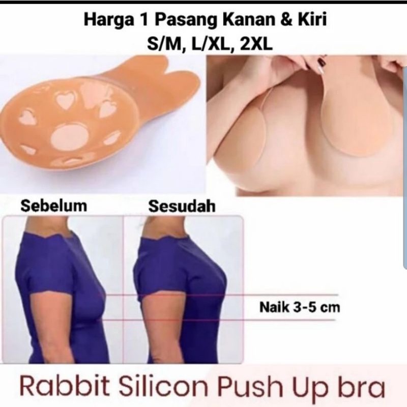 Nipple Pad Silicone Penutup Puting Push Up Bra stiker cover Puting Wanita