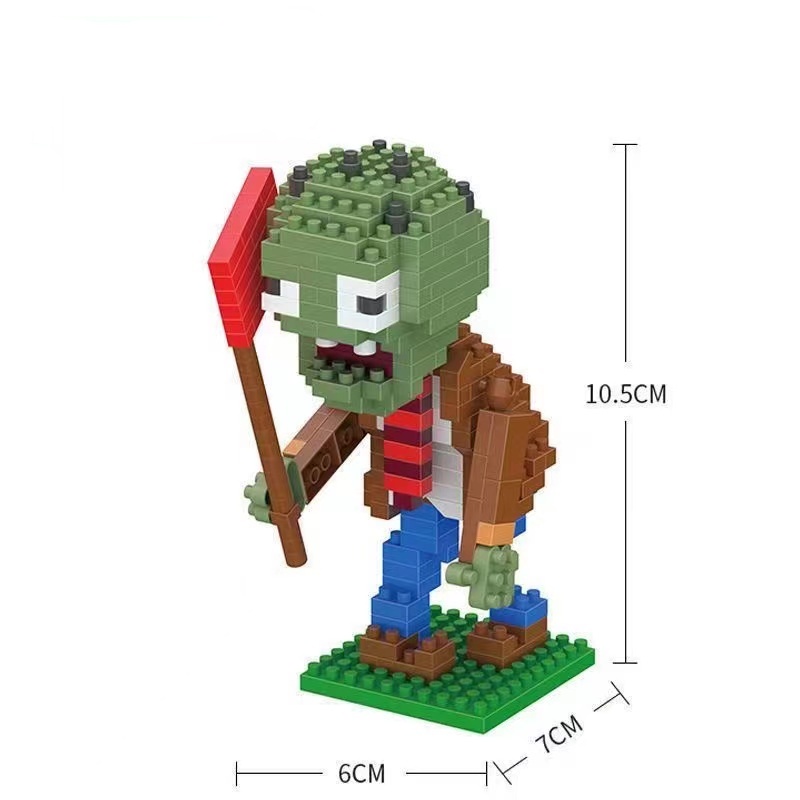 Kompatibel Dengan Partikel Eja lego BOYU Blok Bangunan 7037A-7052A plants vs. zombies