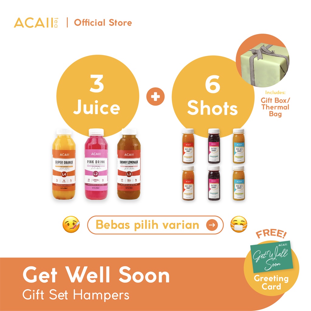 

Get Well Soon Gift Set Hampers (3x500ml & 6x125ml)