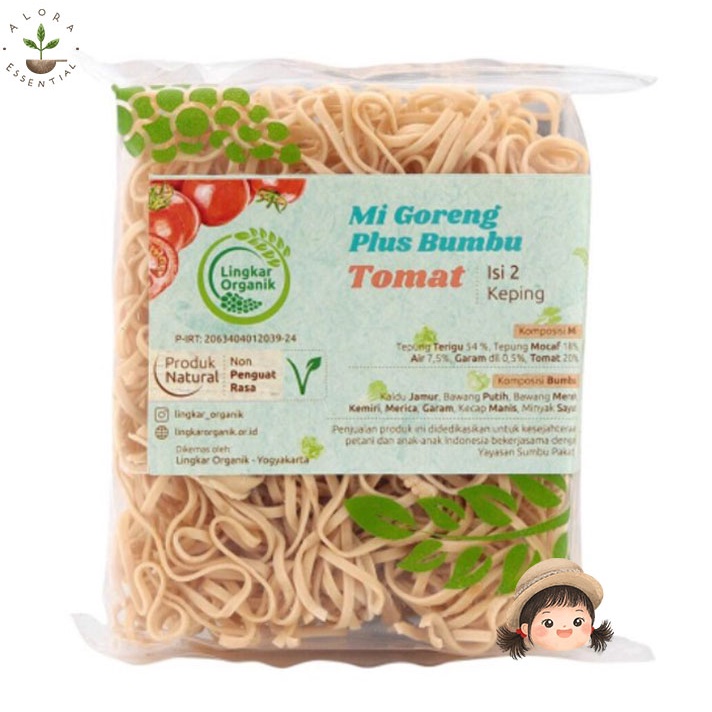 Lingkar Organik Mie Sayur Bumbu Tomat 85gr - Mie Organik