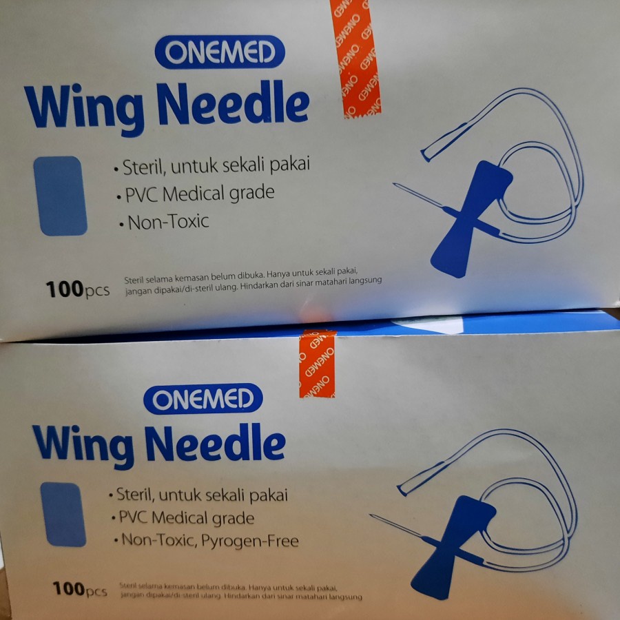 Wing Needle OneMed 23G, 25G, 27G 1 BOX 100's