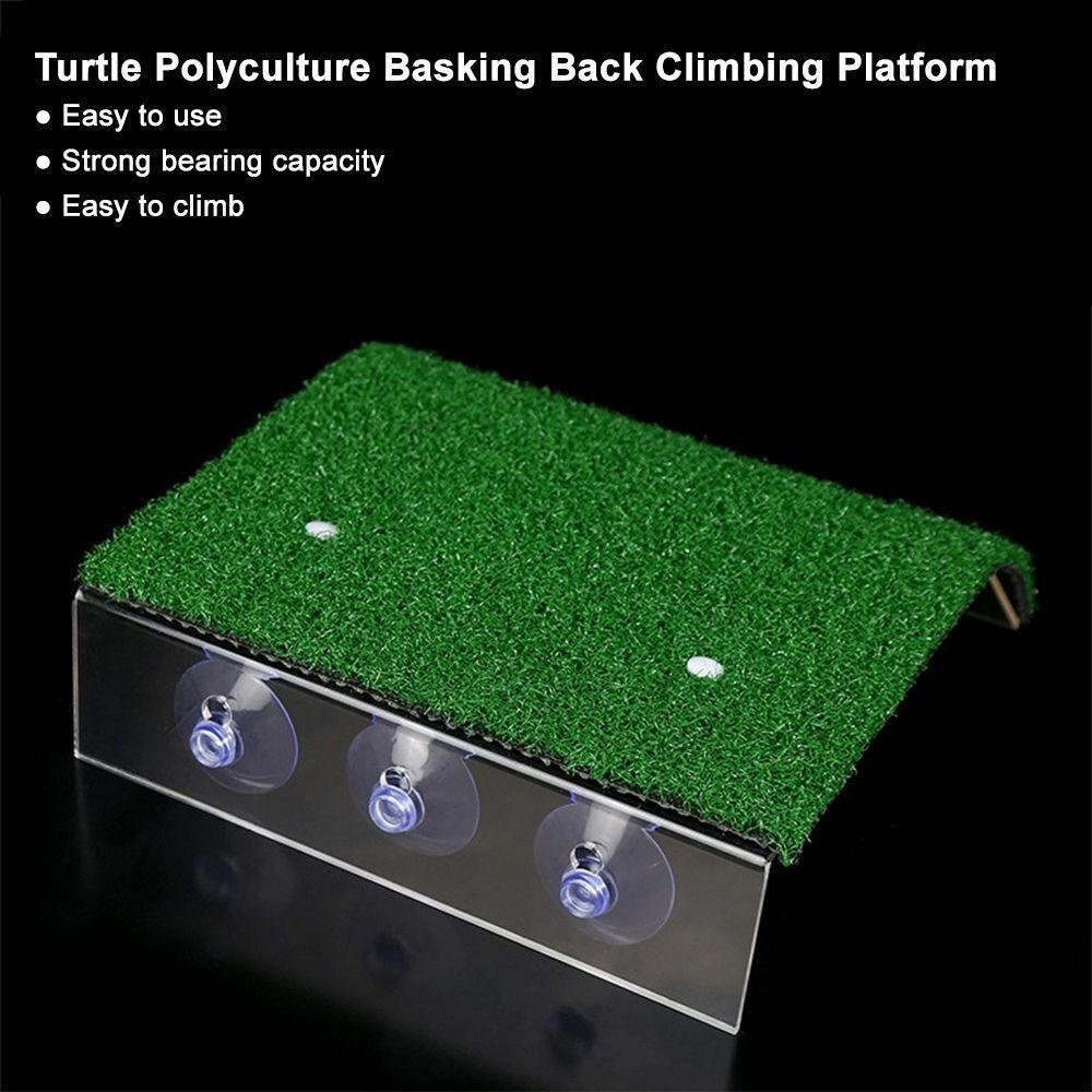 Chookyy Turtle Basking Platform Slope Drying Platform Basking Floating Island Moss