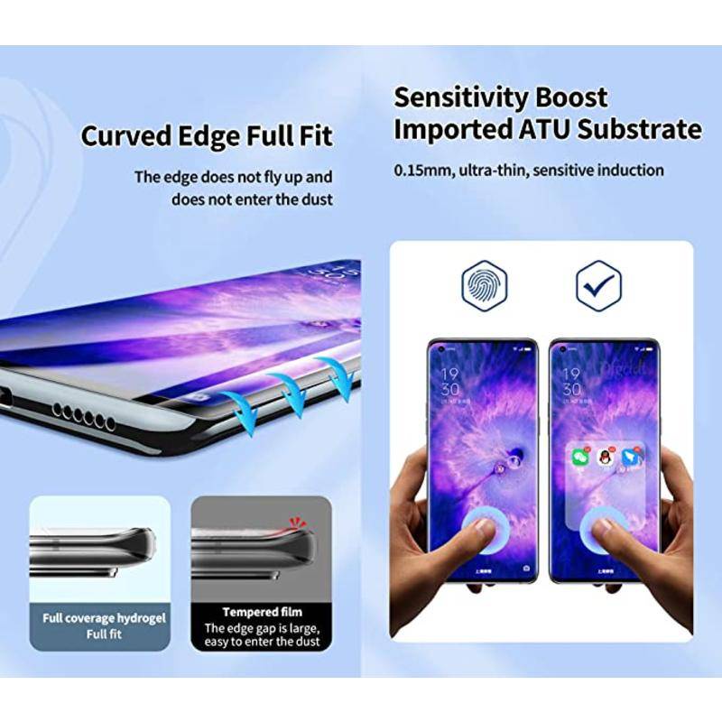 3pcs Untuk OPPO A16e A36 A57 A76 A77 A96 A96 4 F21 F21S Pro Hydrogel Film Pelindung Layar Cover Film Untuk OPPO Find X5 Lite K10 Pro Plus